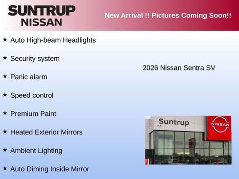Used 2026 Nissan Sentra SV w/ SV Convenience Package FWD image 6
