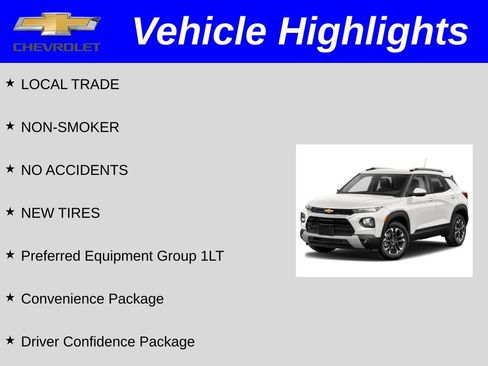 Used 2022 Chevrolet TrailBlazer LT w/ Convenience Package FWD image 2