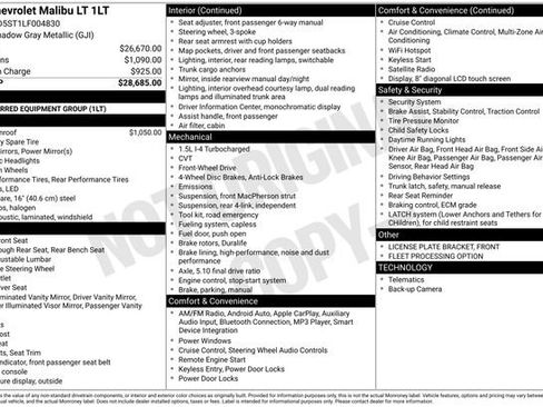 Used 2020 Chevrolet Malibu LT image 15