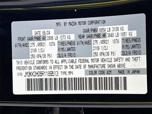 Used 2024 MAZDA CX-90 3.3 Turbo w/ Premium Package AWD/4WD image 39