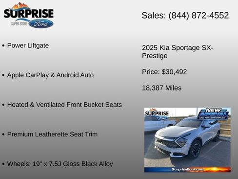 Used 2025 Kia Sportage SX FWD image 12