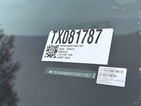 New 2026 Toyota Sequoia Limited w/ Nightshade Package image 29