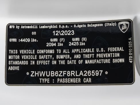Used 2024 Lamborghini Huracan Tecnica RWD image 79
