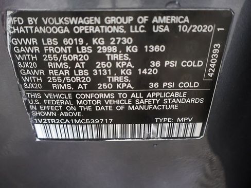 Used 2021 Volkswagen Atlas SEL Premium AWD/4WD image 58