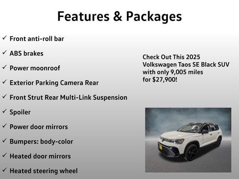 Used 2025 Volkswagen Taos SE AWD/4WD image 13