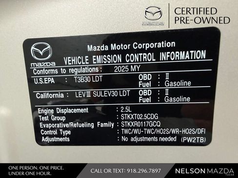 Certified 2025 MAZDA CX-5 AWD 2.5 S w/ Preferred Package image 52