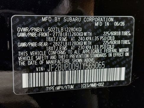 New 2026 Subaru Outback Limited AWD/4WD image 33