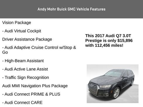 Used 2017 Audi Q7 3.0T Prestige w/ Prestige Package AWD/4WD image 8