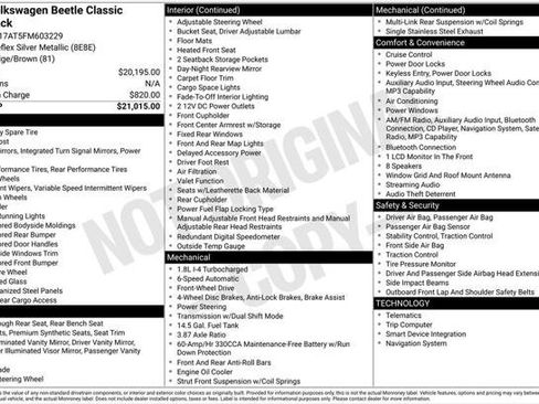 Used 2015 Volkswagen Beetle 1.8T Classic FWD image 2