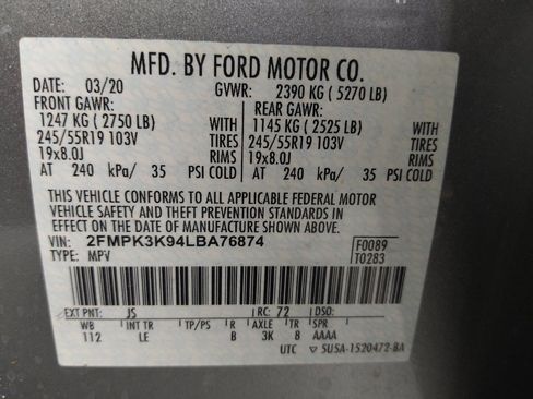 Used 2020 Ford Edge Titanium FWD image 33
