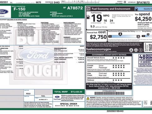 Used 2025 Ford F150 Lariat w/ Equipment Group 502A High AWD/4WD image 13
