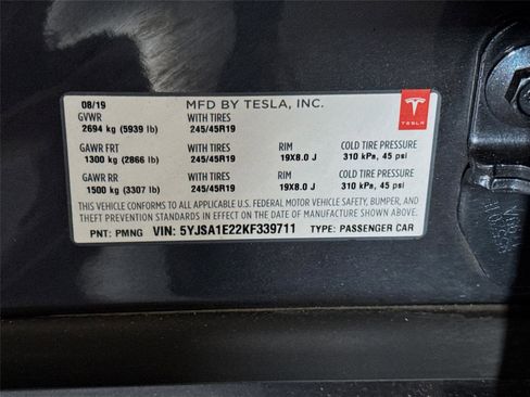 Used 2019 Tesla Model S 75D AWD/4WD image 34