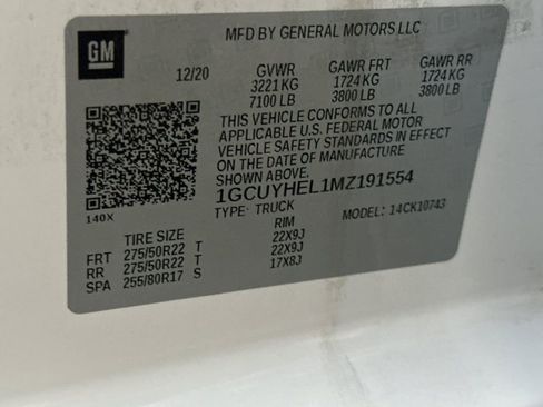 Used 2021 Chevrolet Silverado 1500 High Country w/ Technology Package image 29