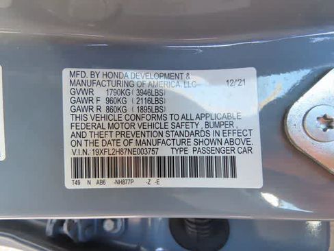 Certified 2022 Honda Civic Sport image 24