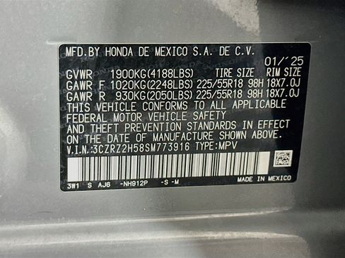 Used 2025 Honda HR-V Sport image 12