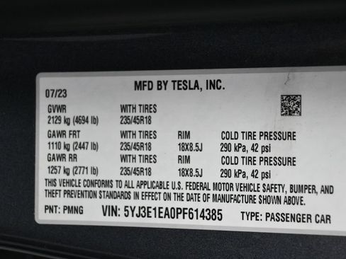 Used 2023 Tesla Model 3 Standard Range RWD image 6