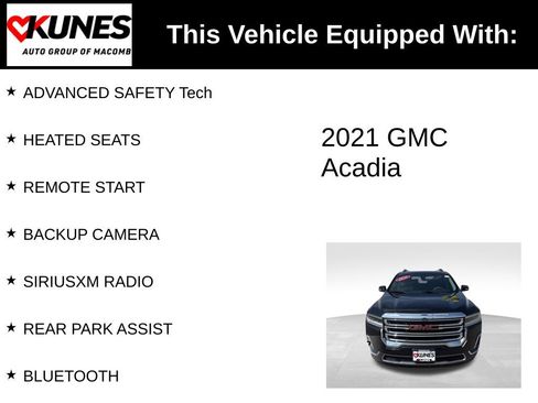 Used 2021 GMC Acadia SLE w/ Driver Convenience Package AWD/4WD image 3