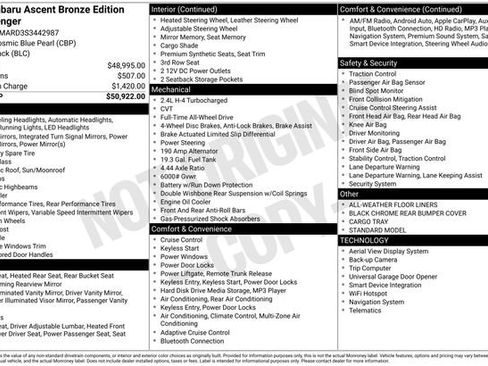 Used 2025 Subaru Ascent Bronze Edition image 5