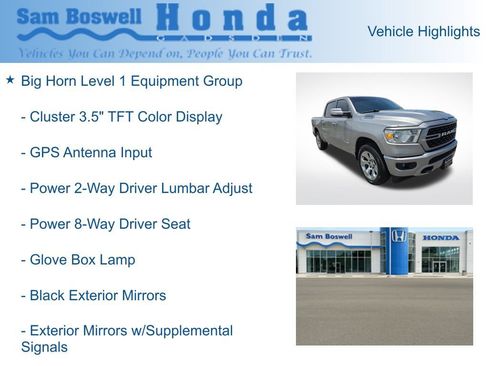 Used 2022 RAM 1500 Big Horn w/ Trailer Tow Group AWD/4WD image 7