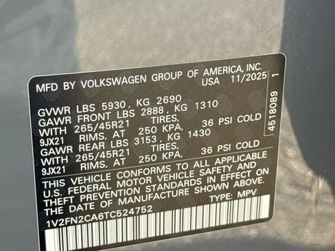 New 2026 Volkswagen Atlas SEL Premium R-Line AWD/4WD image 45