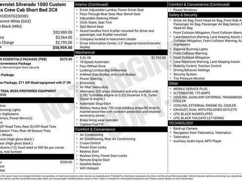 New 2026 Chevrolet Silverado 1500 Custom Trail Boss w/ LPO, Dark Essentials Package image 4