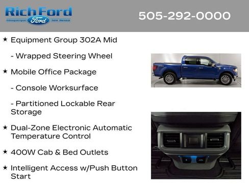 Certified 2025 Ford F150 XLT w/ Equipment Group 302A MID AWD/4WD image 32
