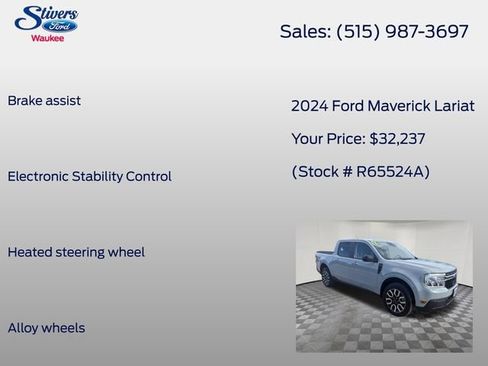 Certified 2024 Ford Maverick Lariat AWD/4WD image 16