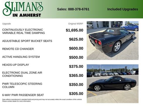 Used 1999 Chevrolet Corvette Convertible w/ Memory Pkg RWD image 11