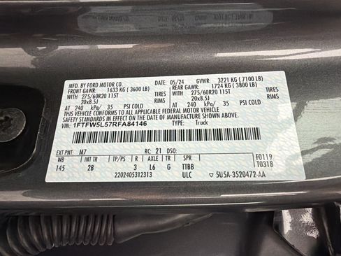 Used 2024 Ford F150 Lariat w/ Bed Utility Package AWD/4WD image 27
