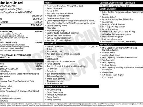 Used 2013 Dodge Dart Limited w/ Technology Group FWD image 41