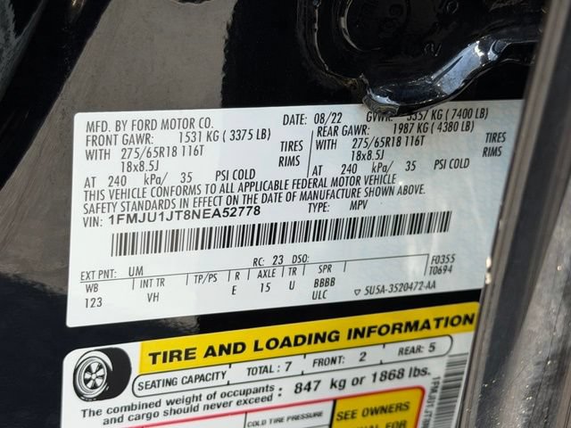 Used 2022 Ford Expedition XLT AWD/4WD image 23