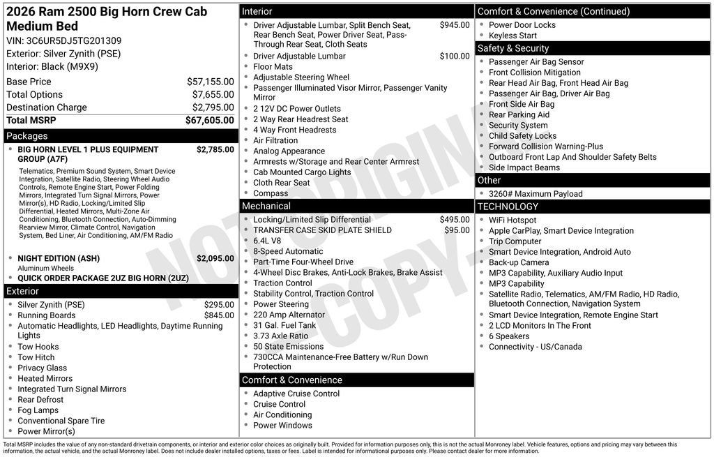 Certified 2026 RAM 2500 Big Horn AWD/4WD image 48