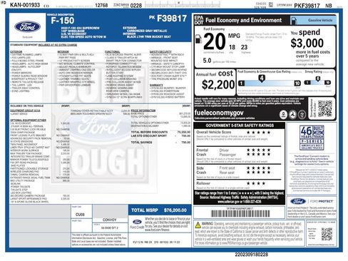 Used 2023 Ford F150 Lariat w/ Max Trailer Tow Package AWD/4WD image 4