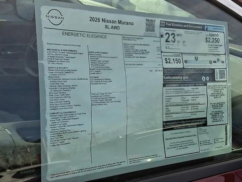 New 2026 Nissan Murano SL image 11