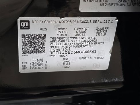 Certified 2022 GMC Sierra 1500 SLT w/ SLT Premium Plus Package image 36