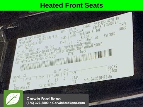 Used 2016 Ford F150 XLT w/ Equipment Group 302A Luxury RWD image 31