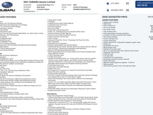 Used 2021 Subaru Ascent Limited w/ Technology Package image 5