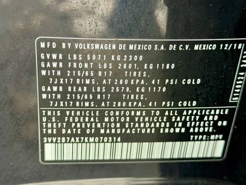 Used 2019 Volkswagen Tiguan SEL AWD/4WD image 24