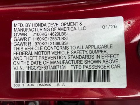 New 2026 Honda Accord EX-L image 21