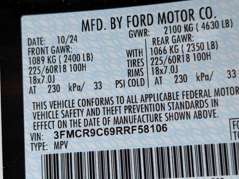 Certified 2024 Ford Bronco Sport Outer Banks w/ Tech Package AWD/4WD image 29