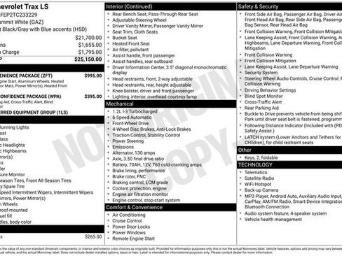 New 2026 Chevrolet Trax LS w/ LS Convenience Package FWD image 26