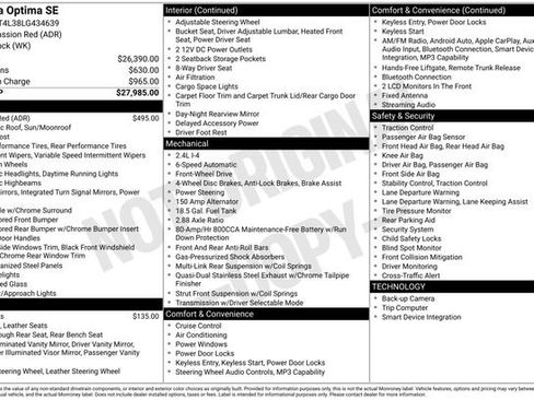 Used 2020 Kia Optima SE image 11