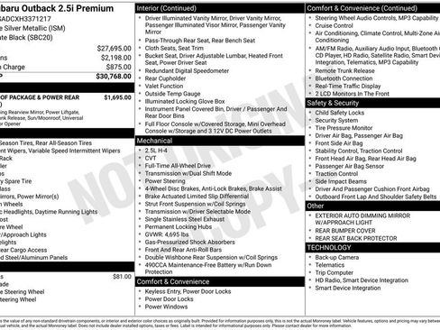 Used 2017 Subaru Outback 2.5i Premium image 40