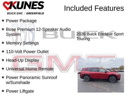 New 2026 Buick Enclave Sport Touring w/ Power Package image 3