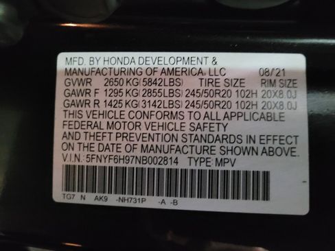 Used 2022 Honda Pilot Touring image 33