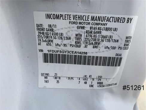 Used 2012 Ford F550 2WD Regular Cab Super Duty w/ PWR Equipment Group image 16