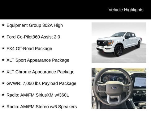 Used 2023 Ford F150 XLT w/ Equipment Group 302A High AWD/4WD image 9