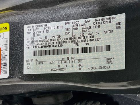 Used 2022 Ford Ranger XLT w/ Equipment Group 302A High image 30