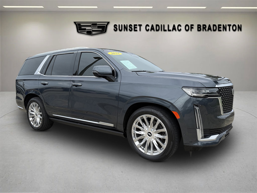 Used 2021 Cadillac Escalade Premium Luxury w/ Driver Assist Tech Package AWD/4WD image 1