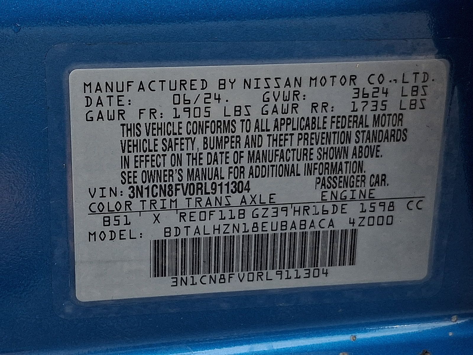 Certified 2024 Nissan Versa SR FWD image 27